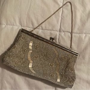 Vintage Mister Ernest Beaded Bag Aurora Borealis Rhinestones